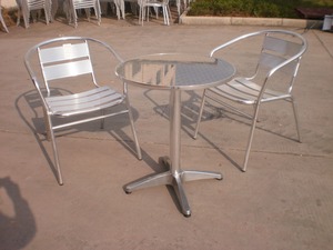 बिस्ट्रो गार्डन आउटडोर पेटिया एल्यूमीनियम स्टैकिंग कॉफी समुद्र तट लाउजर कुर्सी - Product Image 2