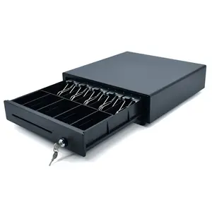 Metal POS Cash Drawer Cash Register Drawer Cash Box 4B/5B/5C/8C RJ11/ RJ12 12V/ 24V 410 W X 420 D X 100 H Mm