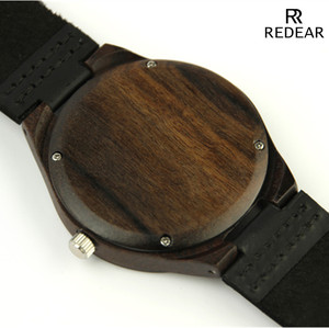 Montre pour <span class=keywords><strong>homme</strong></span> de marque supérieure, Relogio Masculino, montres à quartz en cuir véritable, montres en bois de bambou pour couple, articles cadeaux - Product Image 5