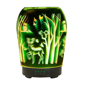 Difusor de aroma de vidrio 3D, humidificadores difusores baratos al por mayor directos de fábrica de China, difusor de aroma que cambia de color - Product Image 1