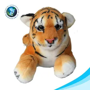 Factory wholesale lower cost plush tiger soft toy tiger pattern