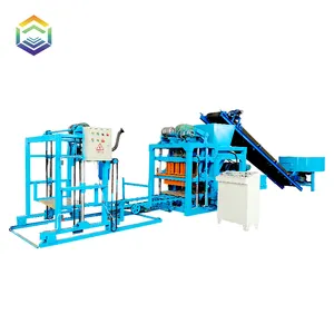 QT4-25 fully automatic hollow concrete euro block making machine price