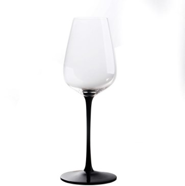 Haonai hand painted crystal wine goblet crystal wine glass stemmed wine glass cup