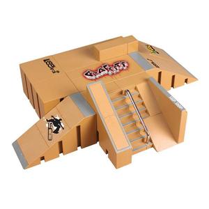 Kit de skatepark en plastique Union World - 8 pièces de rampes pour skateboards à doigts pour garçons et filles, parcs et entraînement - Product Image 2