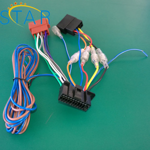 Connecteur radio automobile 22 broches vers faisceau de câblage ISO pour lecteur <span class=keywords><strong>CD</strong></span>, faisceau de câblage - Product Image 4