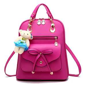 0901 personalizzato all'ingrosso popolare PU impermeabile Casual Mini carino College nero ragazze adolescenti zaini borsa - Product Image 6