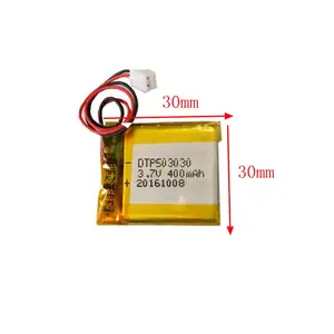 503030 Oplaadbare Li Polymer Batterij <span class=keywords><strong>3</strong></span>.7 V 400 Mah 450 Mah Batterij - Product Image 2