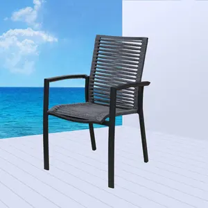 Outdoor Dining Chair Commercial Aluminum Outdoor Dining Chair Garden Furniture Garden Rope Chair