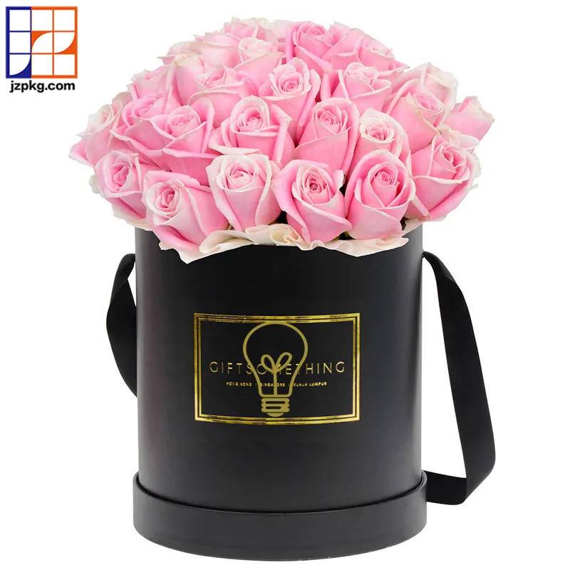 Design de luxo rodada chapéu flor caixa de embalagem floral
