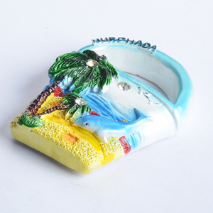 Imán de Resina 3D Personalizado con Logotipo, Recuerdo de Playa Tropical con Delfín, Imán de Resina <span class=keywords><strong>para</strong></span> Refrigerador con Decoración de Cristal - Product Image 4