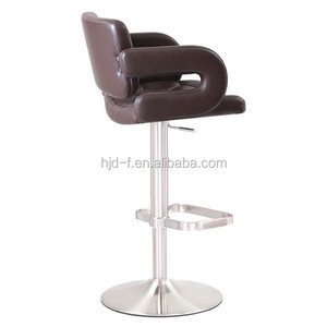 Pastille <span class=keywords><strong>ligne</strong></span> accoudoir haut dos chrome base carré repose-pieds tabouret <span class=keywords><strong>de</strong></span> <span class=keywords><strong>bar</strong></span> - Product Image 5