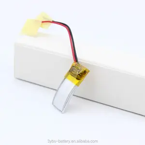 201019 Ultra small curve lithium battery with wires and PCBA 3.7V li-ion batteries for smart watch