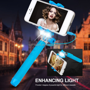La lámpara 2015 más nueva selfie <span class=keywords><strong>monopie</strong></span> stick para teléfono móvil para el iphone6 / 6 s - Product Image 1