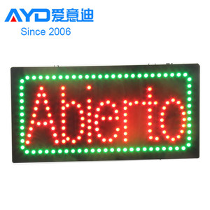 Hotcake Indoor Advertising Aperto LED Open Board Program LED Display LED Window Sign