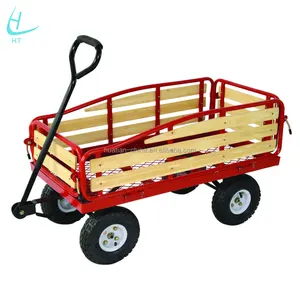Legno mesh carrello/wagon/a quattro ruote carrello TC4211A, Legno mesh carrello/wagon