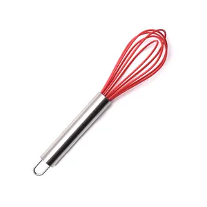 8 inch Hướng dẫn sử dụng Silicone Whisk, trứng Beater/trứng Whisk