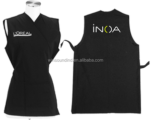 เสื้อกั๊กช่างทำผมโพลีเอสเตอร์สีดำสำหรับ L'Oreal - Product Image 5