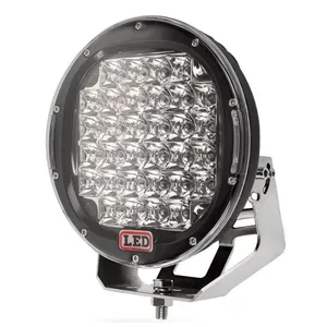 12 V אדום שחור 96 W 185 W 225 W 9 Inch העגול LED עבודת הנהיגה אור