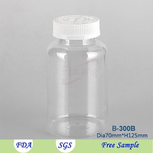 Botol Suplemen Vitamin Kosong 300cc Botol Pil Obat Plastik dengan Penutup - Product Image 3