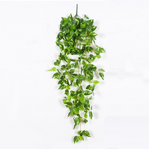 عينة مجانية في الهواء الطلق ديكور الاصطناعي البلاستيك الأخضر شنقا أوراق اللبلاب فاينز - Product Image 5