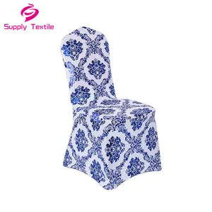 Жаккардовый универсальный размер металлический цветочный принт лайкра спандекс эластичный Чехол для стула