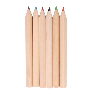 Promosi 6 Buah <span class=keywords><strong>Mini</strong></span> Pensil Warna Di Tabung Kertas dengan Rautan Tutup - Product Image 3