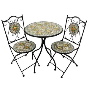 Azulejo de mosaico de Bistro de Patio al aire libre muebles