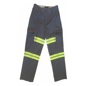 Durability Cotton Regular Fit <strong>Work</strong> <strong>Trousers</strong> Two Tone <strong>High</strong> Visibility Safety Reflective Cargo Pants - Product Image 4