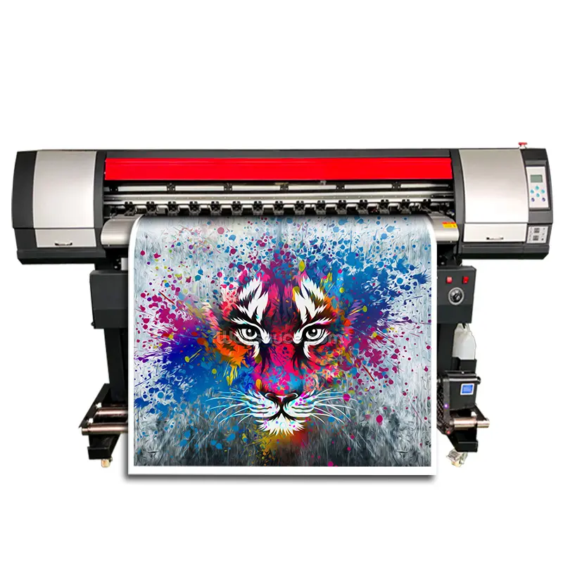 Imprimante à jet d'encre I3200 Xp600 pour bannière flexible vinyle et toile 1.8M Eco solvant Machine d'impression de panneaux d'affichage