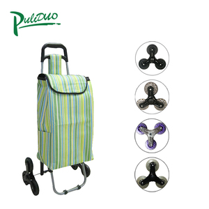 Nuevo tipo de lona plegable rueda grande bolsa de compras carro - Product Image 1