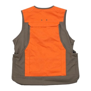 Gilet de chasse orange pour hommes gilet de jeu matelassé à l'épaule prix réduit d'usine personnalisée - Product Image 2