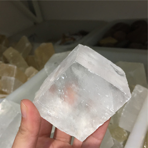 Atacado preço barato transparente <span class=keywords><strong>iceland</strong></span> spar mineral calcite pedra de cristal