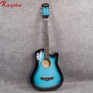 Guitarra Acústica Clásica de Madera para Estudiantes, Económica, de 38 Pulgadas, Negra - Product Image 1