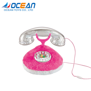 <span class=keywords><strong>Jouet</strong></span> de téléphone en peluche <span class=keywords><strong>rose</strong></span> de style classique, maison de jeu pour enfants, cadeau pour petite fille - Product Image 1