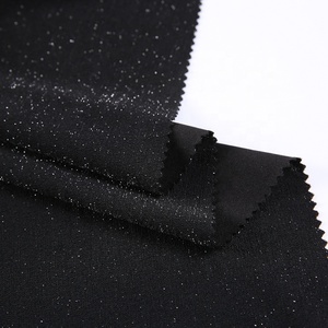 Nouveau style noir brillant 96% polyester 4% spandex tricot <span class=keywords><strong>lurex</strong></span> paillettes tissu - Product Image 6