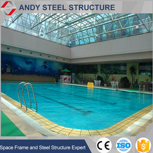 Tetto a telaio spaziale in acciaio ad alta resistenza per piscine e capannoni di stoccaggio, prodotto da fabbrica cinese di strutture in acciaio - Product Image 4