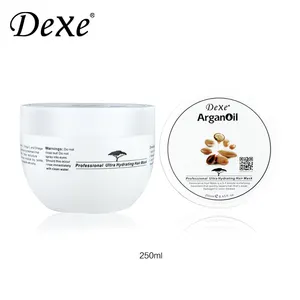 DEXE <span class=keywords><strong>masque</strong></span> capillaire hydratant à l'huile d'argan biologique naturelle 250G <span class=keywords><strong>pour</strong></span> lisser les <span class=keywords><strong>cheveux</strong></span> brillants et réparer les <span class=keywords><strong>cheveux</strong></span> abîmés <span class=keywords><strong>pour</strong></span> hommes femmes usage quotidien - Product Image 1