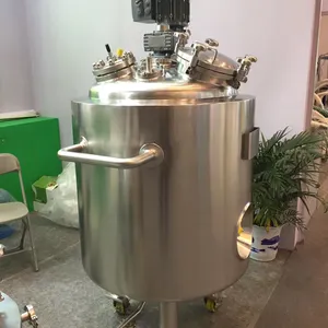 400L Movable Stainless Steel 304 or 316L Vertical Mixing and Agitated reactor for chemical and preparation