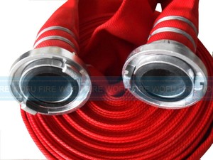 30 м 2-1/2 "Красный использованный ПВХ резиновый пожарный шланг 2,5 дюймов пожарное оборудование аксессуар для продажи - Product Image 4
