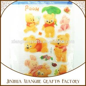 Wholesale DIY Scrapbook <strong>Winnie</strong> <strong>Pooh</strong> Epoxy PVC <strong>Stickers</strong> for Card Making - Product Image 2