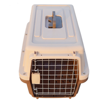 Boîte de transport pour animaux de compagnie en plastique solide moderne et luxueuse, cage pour chat, transporteur de voyage pour chien avec design de maison
