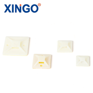 روابط كابلات نايلون لاصقة مخصصة من XINGO بألوان متنوعة للاستخدام في السيارات والصناعة، مقاس 20*20 مم / 25*25 مم / 30*30 مم / 40*40 مم - Product Image 2