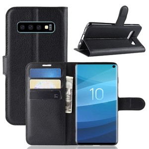 Pour <span class=keywords><strong>Samsung</strong></span> S10 <span class=keywords><strong>S9</strong></span> <span class=keywords><strong>Plus</strong></span> Étui Portefeuille Étui En Cuir Portefeuille Housse Avec Fente pour Carte - Product Image 2