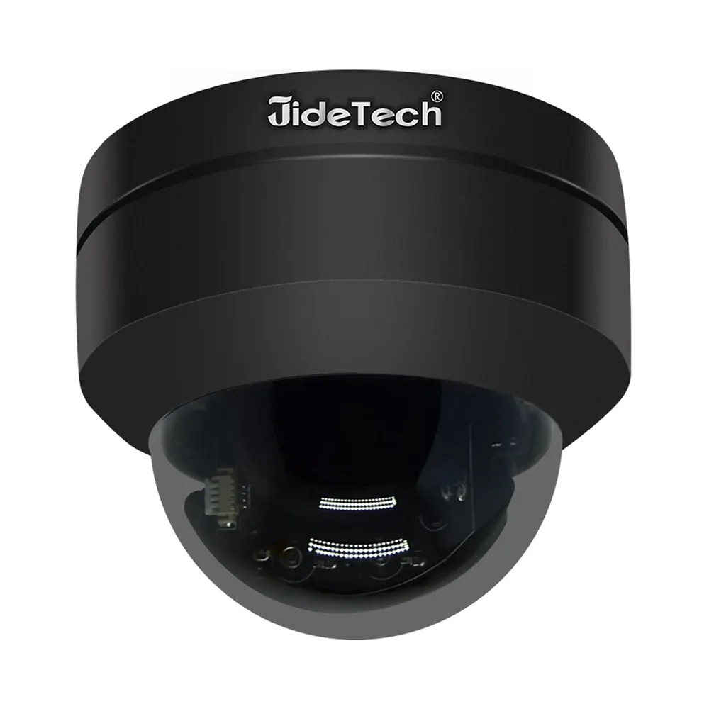 JideTech 고화질 265 POE 1080P 2MP IP 카메라 2 메가픽셀 미니 돔 PTZ 팬 틸트 돔 CCTV 보안 카메라
