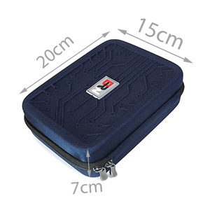BRN Hard Shell EVA Zippered Carry Portable Electronics USB <strong>Cable</strong> Elastic Organizer Case <strong>Bag</strong> - Product Image 5