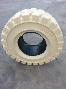 ट्रक टायर नॉन-मार्किंग ठोस फोर्कलिफ्ट टायर 225/75-10 23x9-10 आकार - Product Image 4