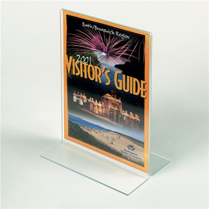 Rõ ràng Acrylic giữ dấu hiệu tờ rơi đứng hai mặt nhựa hình ảnh photoframes quảng cáo Máy tính để bàn hiển thị dọc - Product Image 5