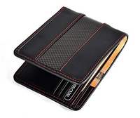 Kustom paling populer merek terbaik desain baru dibuat di manufaktur Cina penjualan paling laris dompet kulit asli dompet karbon pria