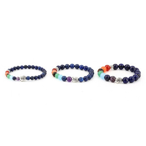 <span class=keywords><strong>Bijoux</strong></span> de yoga en <span class=keywords><strong>pierre</strong></span> naturelle 8mm, bracelet améthyste avec perle de chakra énergétique et breloque bouddha - Product Image 2