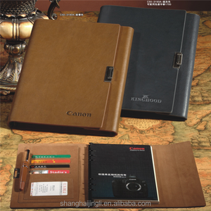 main personnalisé 2016 feuilles mobiles en cuir pu couvrir de notes à spirale - Product Image 4